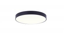 Canarm LED-CP5D10-BK - LED Edgeless Light, 5" Matte Black, 9W Dimmable, 3000K, 600 Lumen, Surface Mount