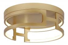 Canarm LFM278A15PGD - BETTONY 15 inch LED Flush Mount Ceiling Light, Gold finish for Hallway, Bedroom, and Living Areas
