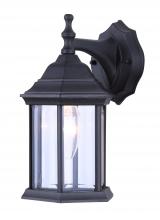 Canarm IOL410 - Outdoor, IOL4 BK, 1 Bulb Downlight, Clear Bevelled Glass Panels, 100W Type A