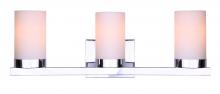 Canarm IVL429A03CH - Milo 3 Light Vanity, Chrome Finish
