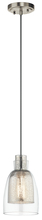 Kichler 43625NI - Mini Pendant 1Lt