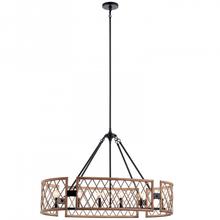 Kichler 52078PAL - Oval Chandelier 6Lt