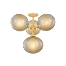 Mitzi by Hudson Valley Lighting H1073604-AGB - Zaley Semi Flush