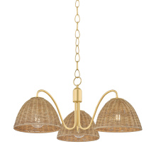 Mitzi by Hudson Valley Lighting H1081803-AGB - Katniss Chandelier