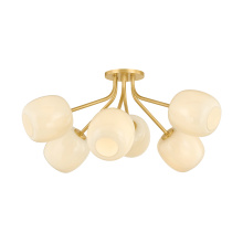 Mitzi by Hudson Valley Lighting H1092606-AGB - Lisette Semi Flush