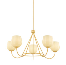 Mitzi by Hudson Valley Lighting H1106805-AGB - Genevieve Chandelier