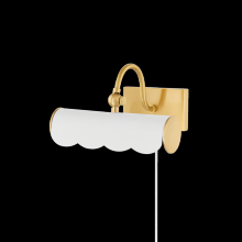 Mitzi by Hudson Valley Lighting HL762101S-AGB/SWH - Fifi Picture Light