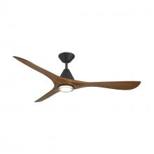 Modern Forms Canada - Fans Only FR-D2504-60L-MB/DK - Carve 60 Downrod Ceiling Fan
