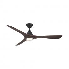 Modern Forms Canada - Fans Only FR-D2504-60L-MB/DW - Carve 60 Downrod Ceiling Fan