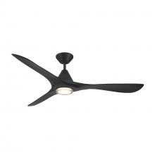Modern Forms Canada - Fans Only FR-D2504-60L-MB - Carve 60 Downrod Ceiling Fan