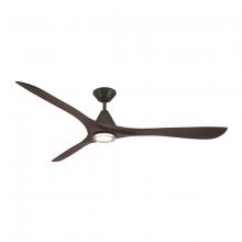 Modern Forms Canada - Fans Only FR-D2504-72L-BZ/DW - Carve 72 Downrod Ceiling Fan