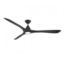 Modern Forms Canada - Fans Only FR-D2504-72L-MB - Carve 72 Downrod Ceiling Fan