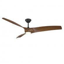 Modern Forms Canada - Fans Only FR-W2006-72L-MB/DK - Zephyr Downrod ceiling fan