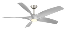 Modern Forms Canada - Fans Only FR-W2401-62L-BN/SL - Zephyr 5 Downrod ceiling fan
