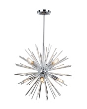 Artcraft AC11443CH - Sunburst  8 Light Chandelier (Chrome)