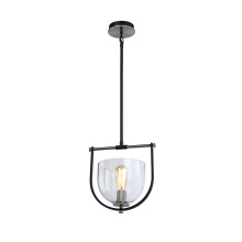Artcraft AC11741NB - Cheshire Collection 1-Light Pendant, Black & Nickel