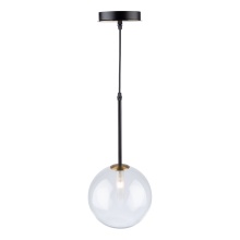 Artcraft AC11761VB - Aurelia Collection 1-Light Pendant, Matte Black & Brass