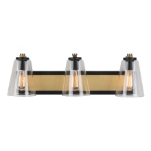 Artcraft AC11793BB - Treviso Collection 1-Light Sconce, Black & Brass