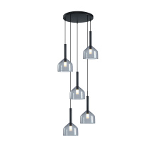 Artcraft AC11955BK - Kali Collection 5-Light Chandelier Black