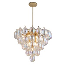 Artcraft AC11994LU - Globo - Chandelier - 13-Light - Iridescent Glass Brass