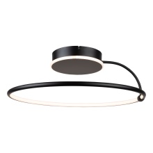 Artcraft AC6631BK - Halo Collection Integrated LED Semi-Flush Mount, Black