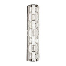Artcraft AC6927PN - Elegance Integrated LED Wall Sconce, Chrome with Crystal Glassware