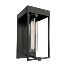 Artcraft AC8891BK - Gardenbrooke - 1-Light Outdoor Wall Light - 10" - Black