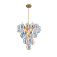 Artcraft AC11999LU - Globo Collection 9-Light Chandelier Iridescent and Brass