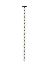 Visual Comfort & Co. Modern Collection 700CLR48BZ-LED927R - Sean Lavin Collier 1-light dimmable LED pendant with dark bronze finish and crystal shade