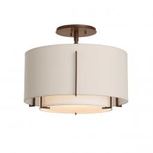 Hubbardton Forge - Canada 126501-SKT-05-SF1099-SE1590 - Exos Small Double Shade Semi-Flush