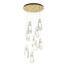 Hubbardton Forge - Canada 131101-SKT-LONG-86-CR - Luma 9-Light Large Crystal Pendant