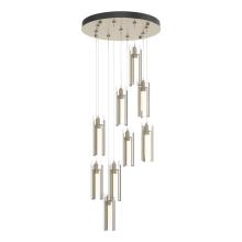 Hubbardton Forge - Canada 131104-SKT-LONG-84-ZM0065 - Exos Glass 9-Light Pendant
