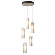 Hubbardton Forge - Canada 131124-SKT-LONG-20-GG0065 - Exos Glass 5-Light Pendant