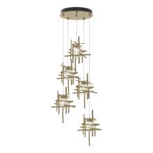 Hubbardton Forge - Canada 131126-SKT-LONG-86-II0728 - Tura 5-Light Seeded Glass Pendant