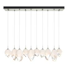 Hubbardton Forge - Canada 131145-SKT-LONG-85-WP0756 - Chrysalis 10-Light Mixed Crystal Pendant