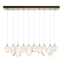 Hubbardton Forge - Canada 131145-SKT-LONG-86-WP0756 - Chrysalis 10-Light Mixed Crystal Pendant