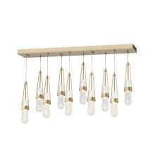 Hubbardton Forge - Canada 131200-SKT-LONG-84-YG0434 - Link 10-Light Blown Glass Pendant