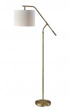 AFJ - Adesso SL9503-21 - Milo Floor Lamp- Antique Brass