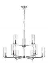 Visual Comfort & Co. Studio Collection 3190309-05 - Zire Nine Light Chandelier