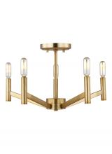 Visual Comfort & Co. Studio Collection 7724305-848 - Vector Five Light Semi-Flush Mount