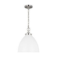 Visual Comfort & Co. Studio Collection CP1291MWTPN - Wellfleet Medium Dome Pendant