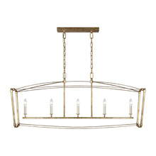 Visual Comfort & Co. Studio Collection F3326/5ADB - Thayer Linear Chandelier