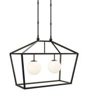 Currey 9500-0023 - Denison Rectangular Black Outdoor Lantern