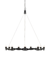 Currey 9000-0461 - Serpentina Black Chandelier