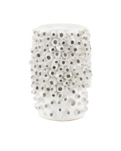 Currey 2000-0033 - Barnacle White Accent Table