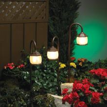 SNOC 83001TC RK LD - Vintage - Set of three 12 volt path lights and transformer - 83008