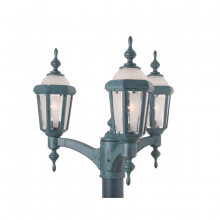 SNOC 86181BK - Novella II - 3 Head Up Mount for Small Post - 86181