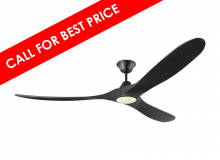 Visual Comfort & Co. Fan Collection 3MAVR70BKBKD - Maverick 70" LED Ceiling Fan